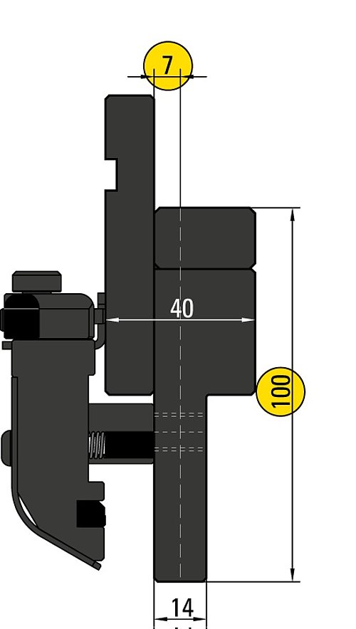 Systemwerkzeug Schnellklemmung mit vertikaler Entnahme